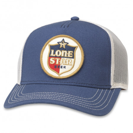 Lone Star Blue And White Mesh Adjustable Snapback Trucker Hat