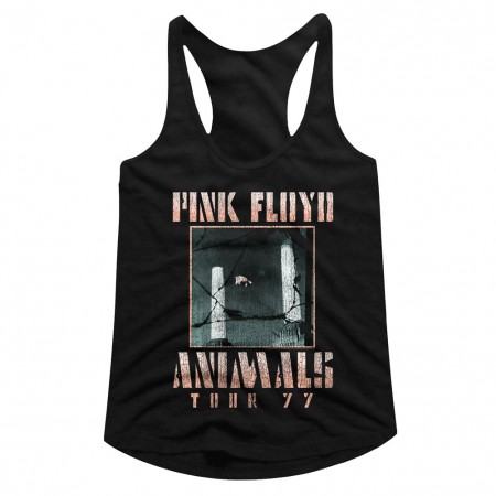 Pink Floyd Animals Tour 77 Women's Racerback Tank Top