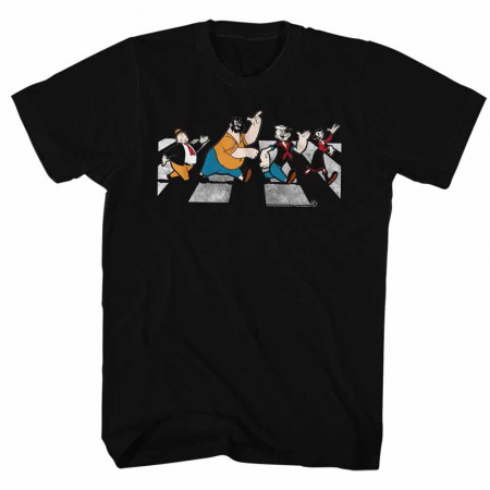 Popeye Crosswalk Black TShirt
