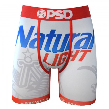 Natural Light Beer Label Boxers