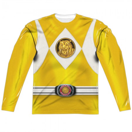 Power Rangers Yellow Ranger Long Sleeve Costume Tee