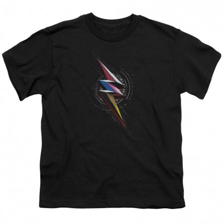 Power Rangers The Movie Bolt Sigil Youth Tshirt