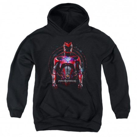 Power Rangers The Movie Red Ranger Black Youth Hoodie