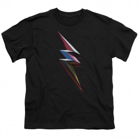 Power Rangers The Movie Bolt Logo Youth Tshirt
