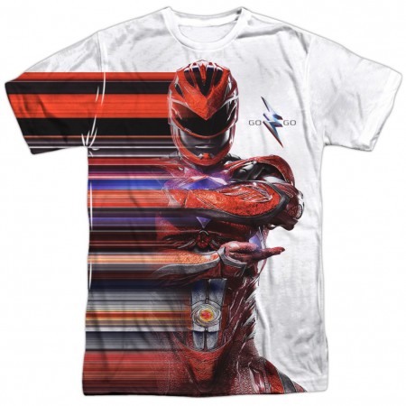 Power Rangers The Movie Red Streak Tshirt