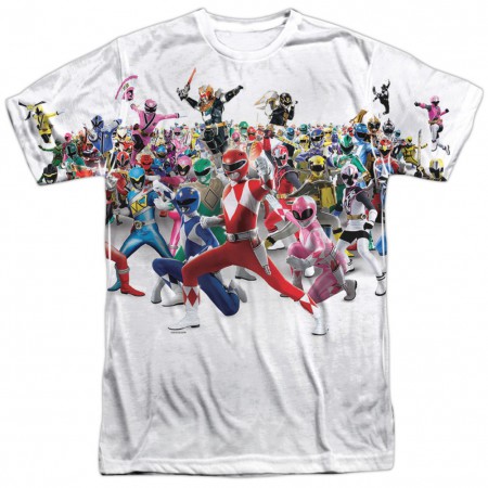 Power Rangers Every Generation Tshirt