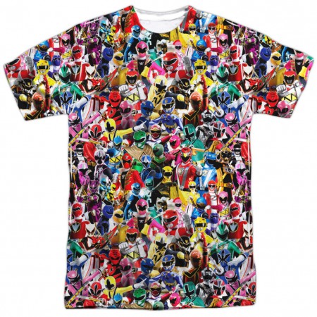 Power Rangers Crowd of Heroes Tshirt