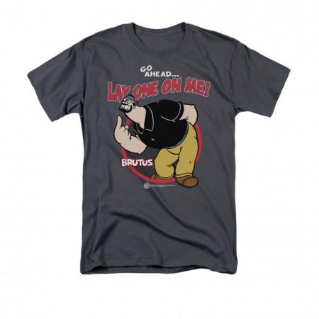 Popeye Brutus Lay One On Me Gray T-Shirt