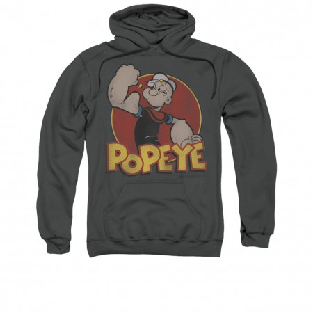 Popeye Classic Gray Pullover Hoodie