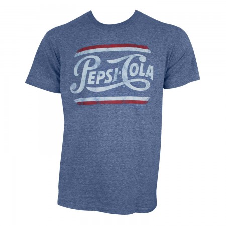 Pepsi Cola Distressed Vintage Logo Tee Shirt