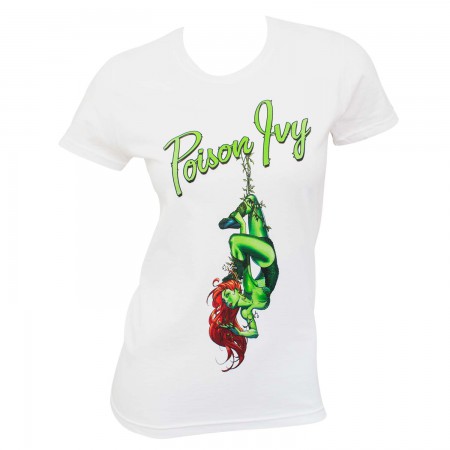 Batman Villains Women's White Poison Ivy T-Shirt