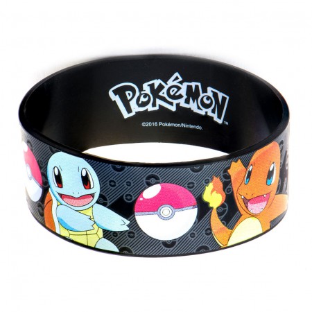 Pokemon Black Rubber Group Bracelet