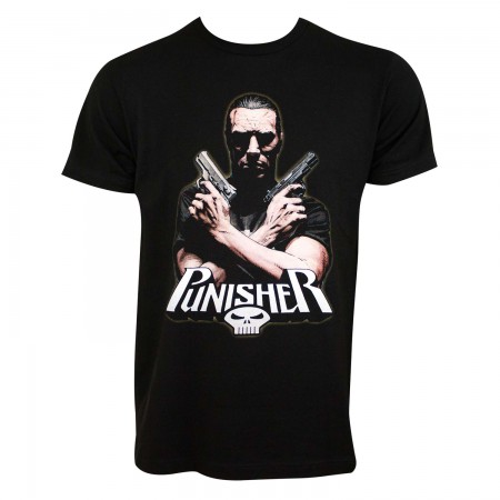 Punisher Men's Black Crossfire T-Shirt