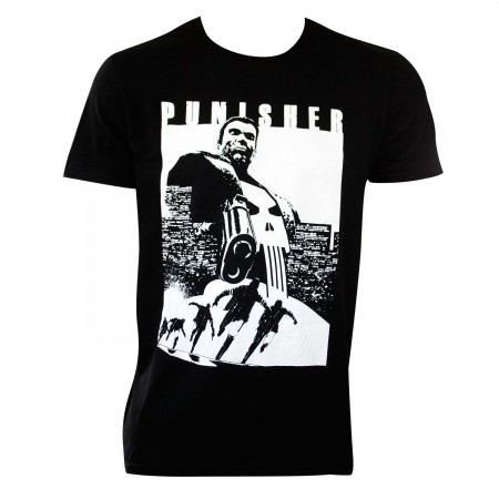 Punisher Men's Black Try And Run T-Shirt