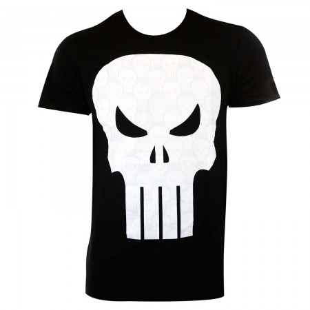 Punisher Men's Black Little Stack T-Shirt