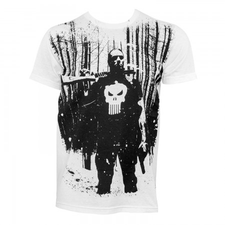 Punisher Men's White Blizzard T-Shirt