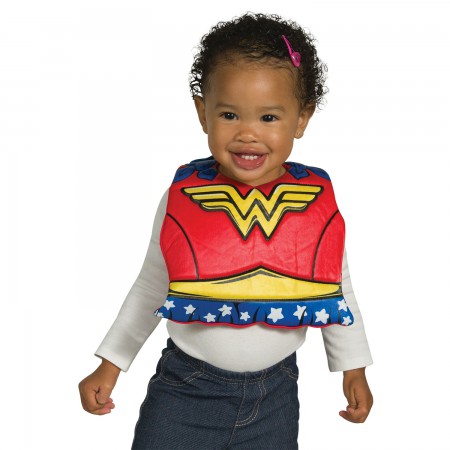 Wonder Woman Caped Infant Bib