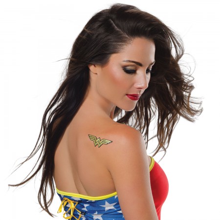 Wonder Woman Superhero Glitter Tattoo