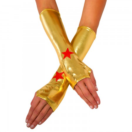 Wonder Woman Gold Adult Costume Wrist Gauntlets