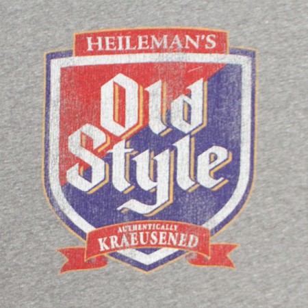 Old Style Shield Retro Vintage Heather Gray T Shirt