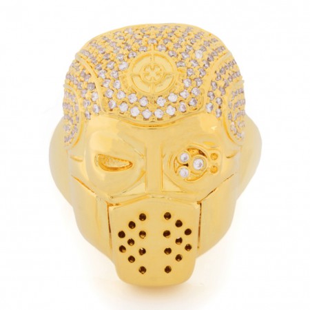 Suicide Squad 14k Gold Deadshot Ring