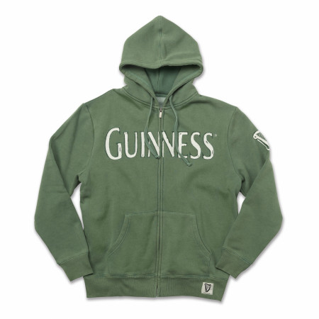 Guinness Stout Green Zip Up Hoodie