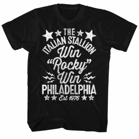 Rocky Win Handmade Black TShirt