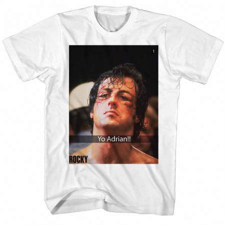 Rocky Yo Adrian Snap White TShirt