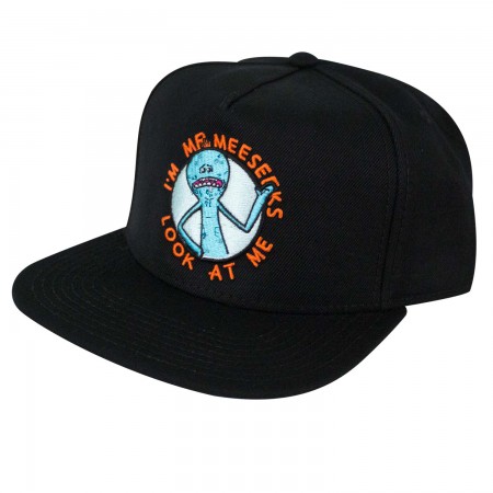 Rick And Morty Men's Black Mr. Meeseeks Snapback Hat
