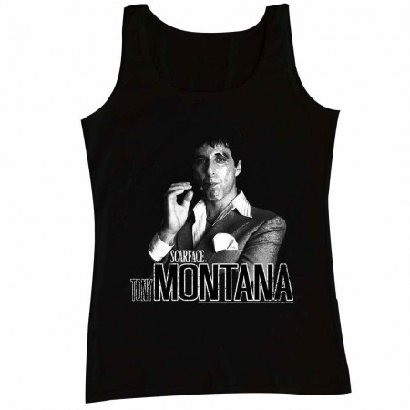 Scarface Tony Tank Black TShirt