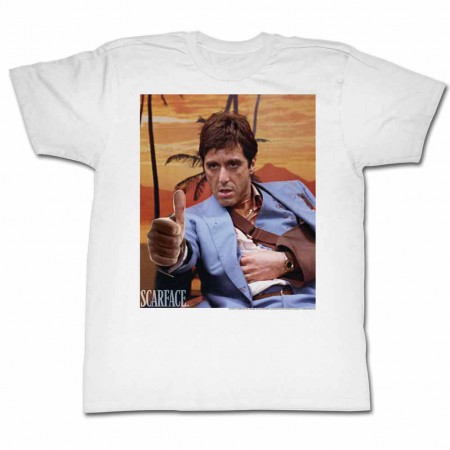 Scarface Thumbs & Ammo White TShirt