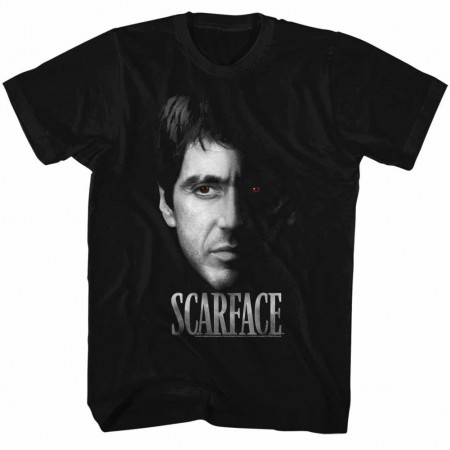 Scarface Red Eye Black TShirt
