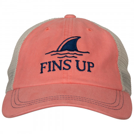 Landshark Fins Up Salmon Colorway Adjustable Hat