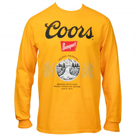 Coors Beer Banquet Gold Long Sleeve Shirt