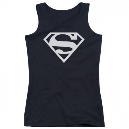 Superman Black and White Women's Tank Top
