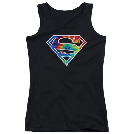 Superman Tie Dye Logo Women's Tank Top