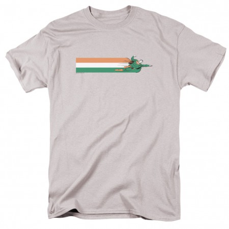 Superman Flying Irish Flag Men's Grey T-Shirt