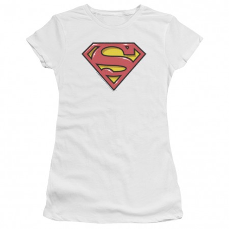 Superman Airbrushed Logo Women's Tshirt