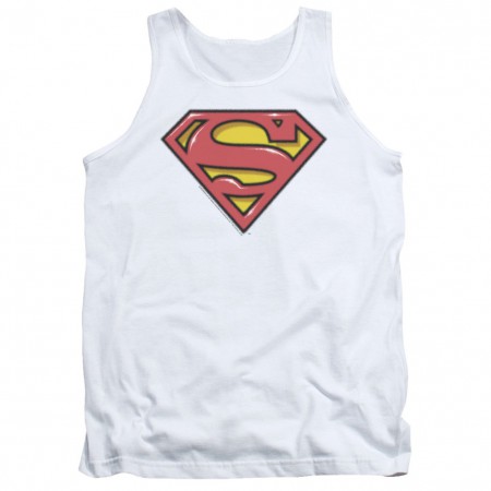 Superman Airbrushed Logo Tank Top
