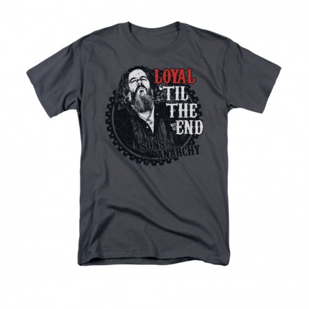 Sons Of Anarchy Men's Gray Loyal Til The End T-Shirt