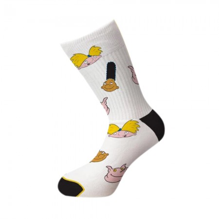 Hey Arnold Nickelodeon Crew Socks