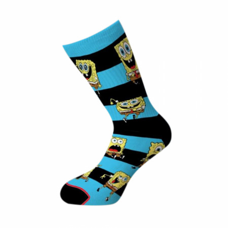 Spongebob Squarepants Stripes Crew Socks