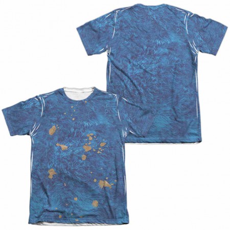 Sesame Street Cookie Moster Costume White 2-Sided Sublimation T-Shirt