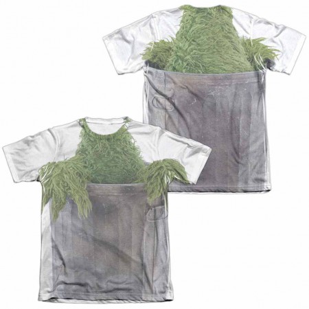 Sesame Street Oscar Costume White 2-Sided Sublimation T-Shirt
