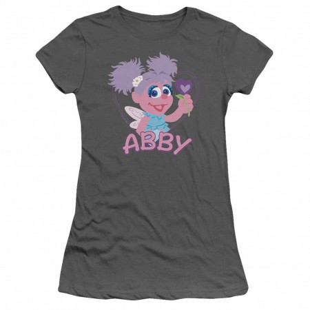 Sesame Street Flat Abby Gray Juniors T-Shirt