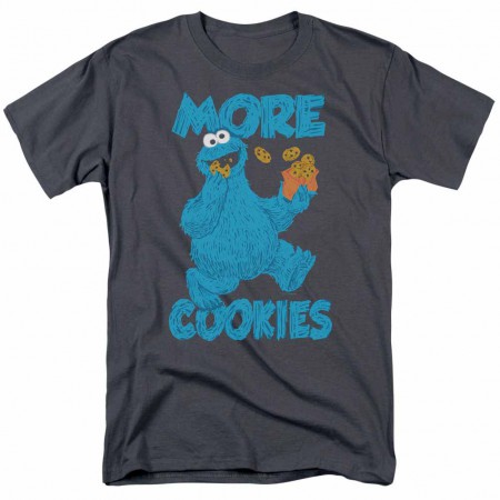 Sesame Street More Cookies Gray T-Shirt