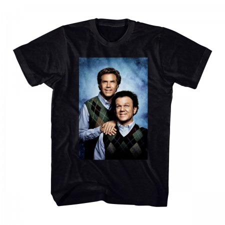 Step Brothers Portrait Black T-Shirt