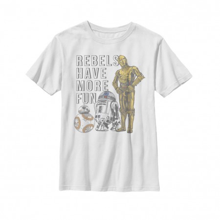 Star Wars The Last Jedi Rebels Have More Fun Youth Tshirt