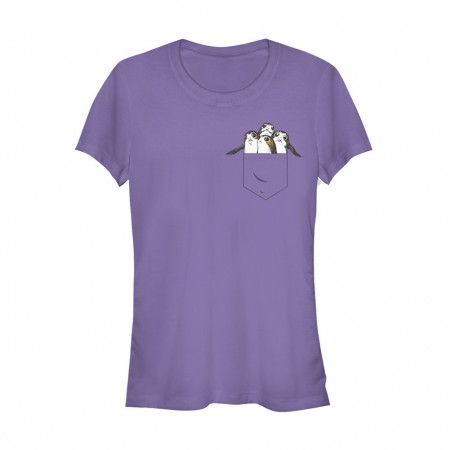 Star Wars The Last Jedi Porgs In My Pocket Womens Tshirt