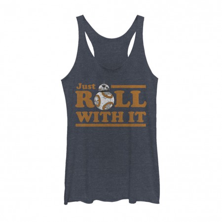 Star Wars The Last Jedi BB8 Roll With It Womens Tank Top
